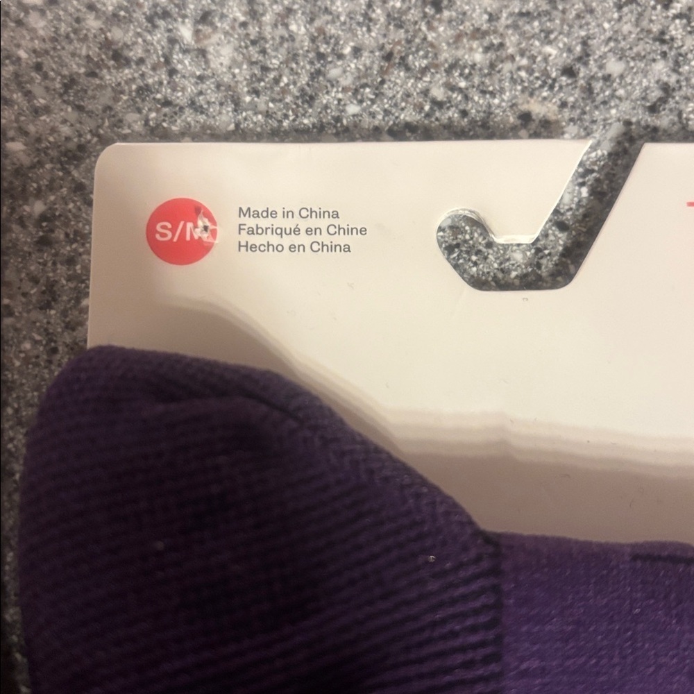 Merrell Unisex Thermal Trail Running Crew Sock Purple Galaxy Medium S/M - Picture 3 of 4